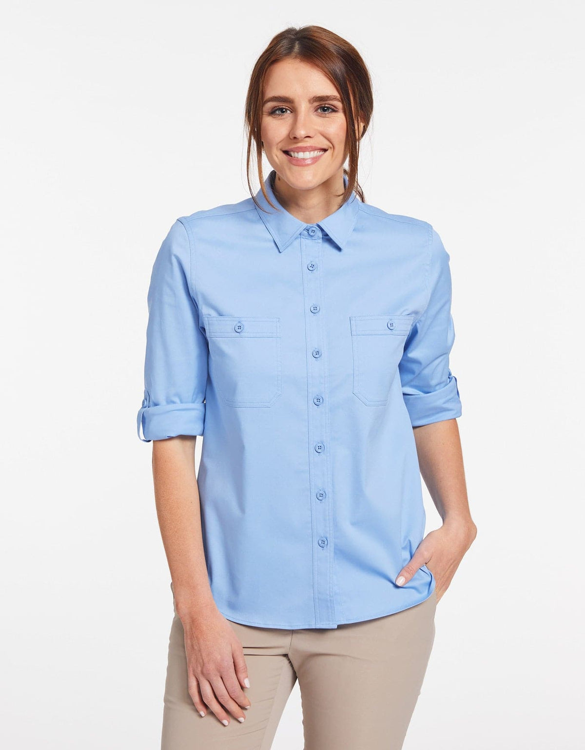 Outback Shirt UPF50+ Technicool for Sun Protection For Women - Solbari USA