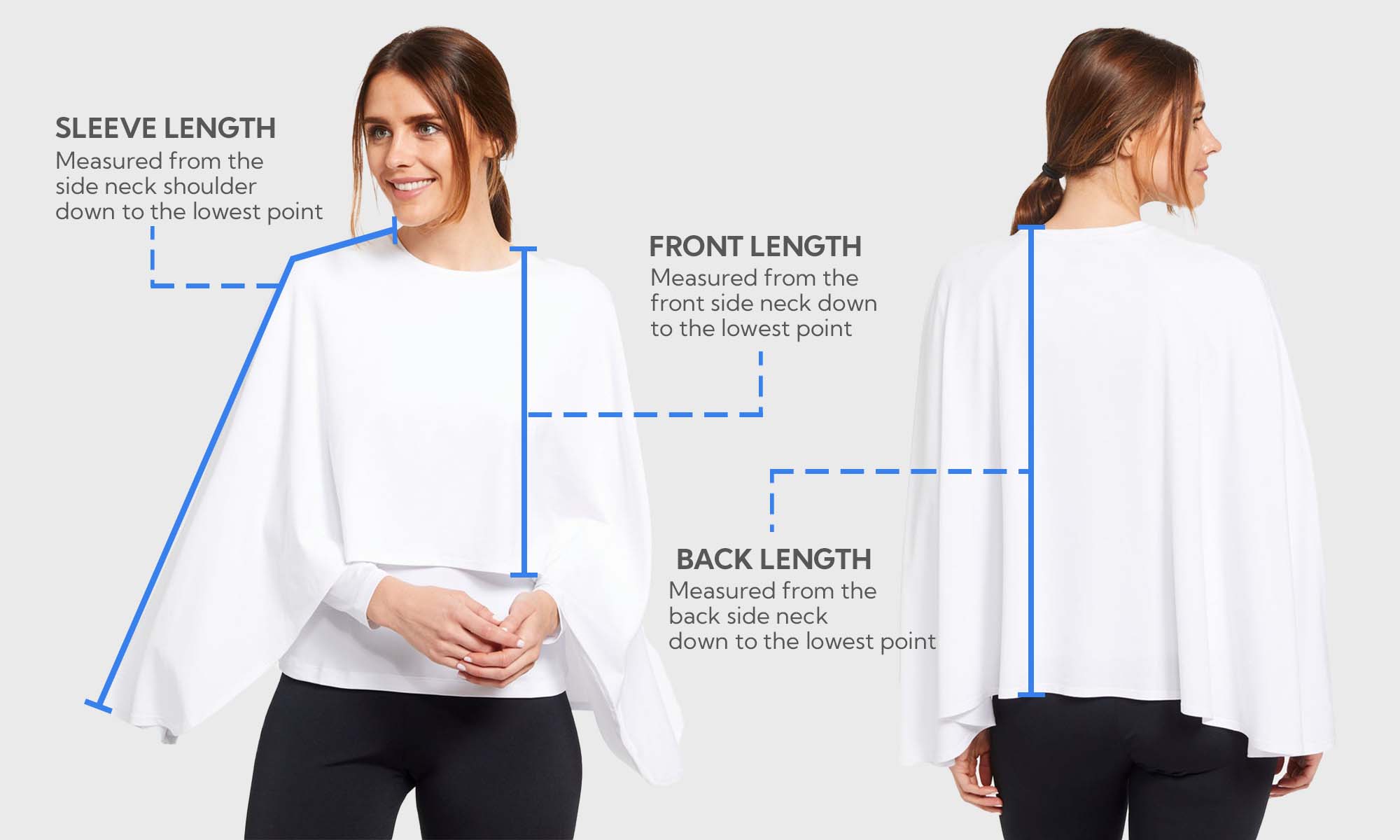 Shrug size guide