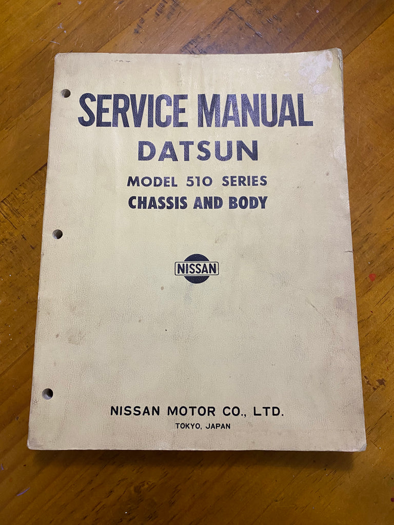 Datsun 1600 Service Manual 510 Used Genuine Nissan – Datsun Parts Shop