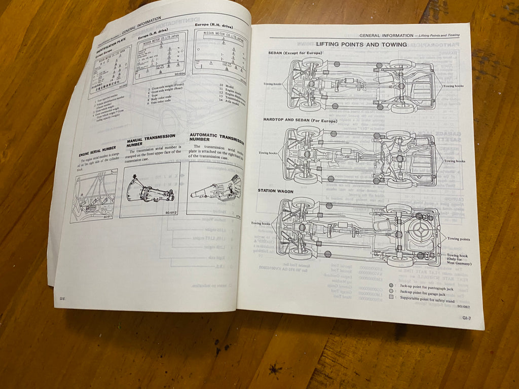 Datsun 910 Bluebird Service Manual Used Genuine Book – Datsun Parts Shop