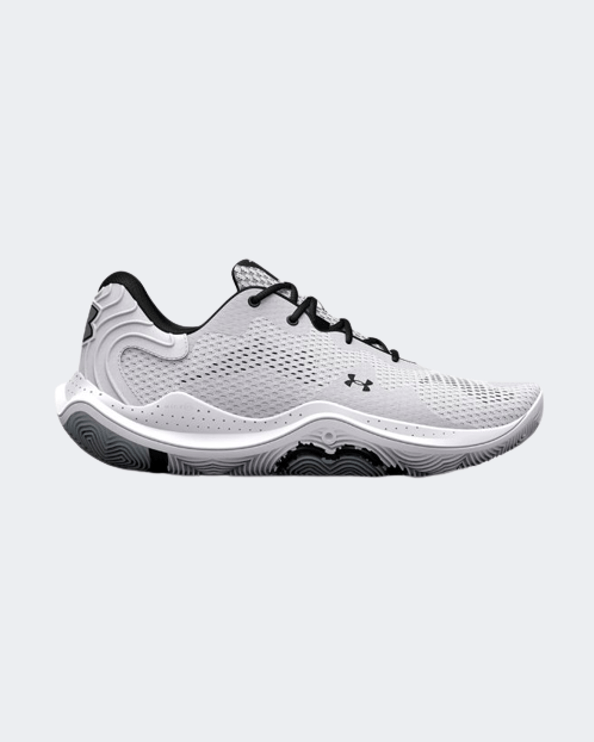 Under Armour Spawn 4 Men Basketball Shoes White/Silver 3024971-102 ...