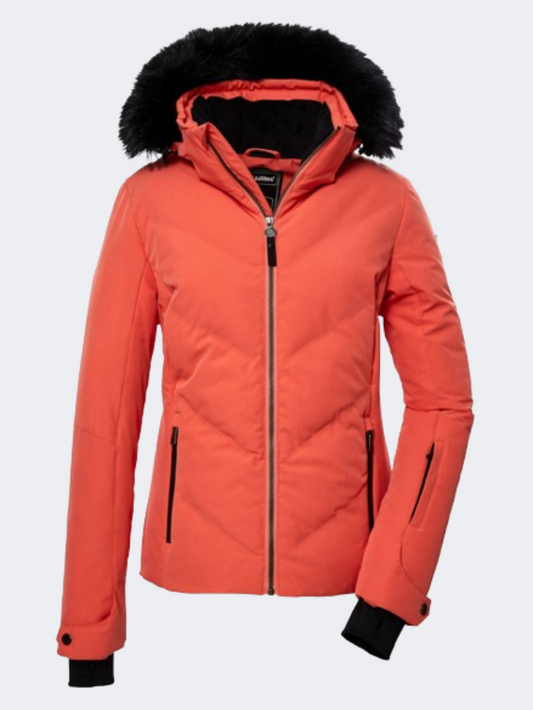 Jacket – Girls Coral/Pink Skiing Ksw Killtec 116 MikeSport Lebanon