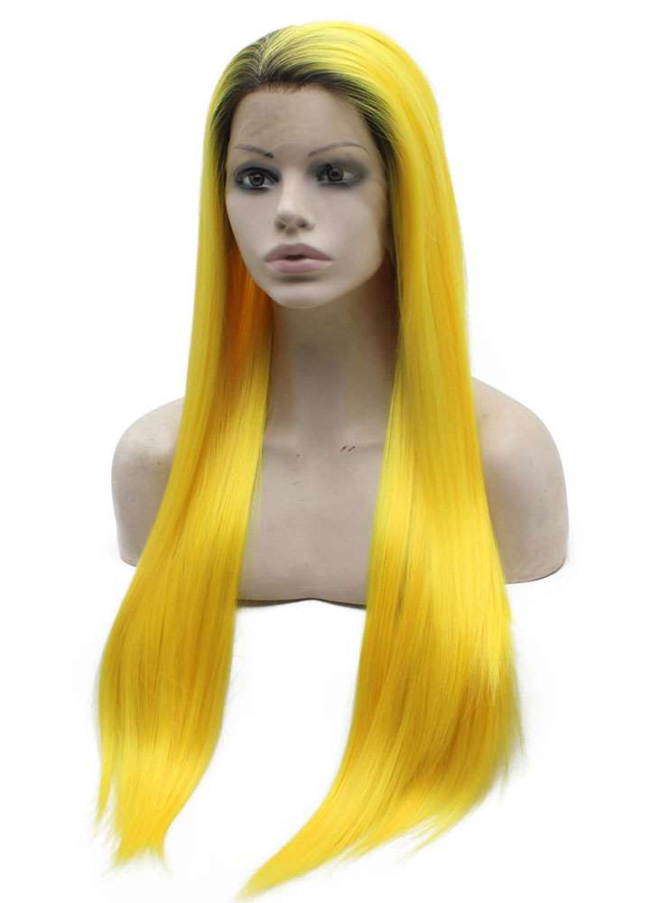 yellow lace wig