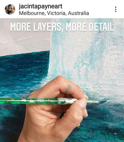 Iceberg painting by Melbourne artist Jacinta Payne 