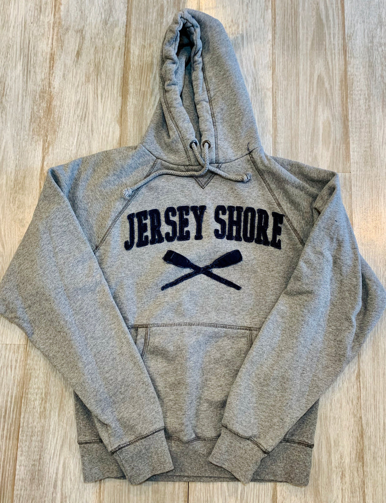 Jersey Shore hooded sweatshirt w crossed oars – cabana 19 red bank nj