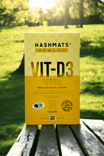 Daily Vit-D3 1000iu Vegetarian and Halal by Hashmats Health 