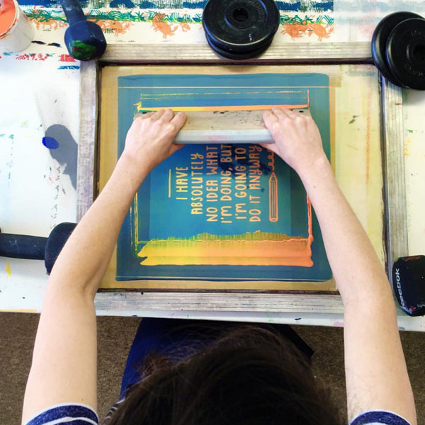 Joanne Hawker 2018 - Learning to screen print