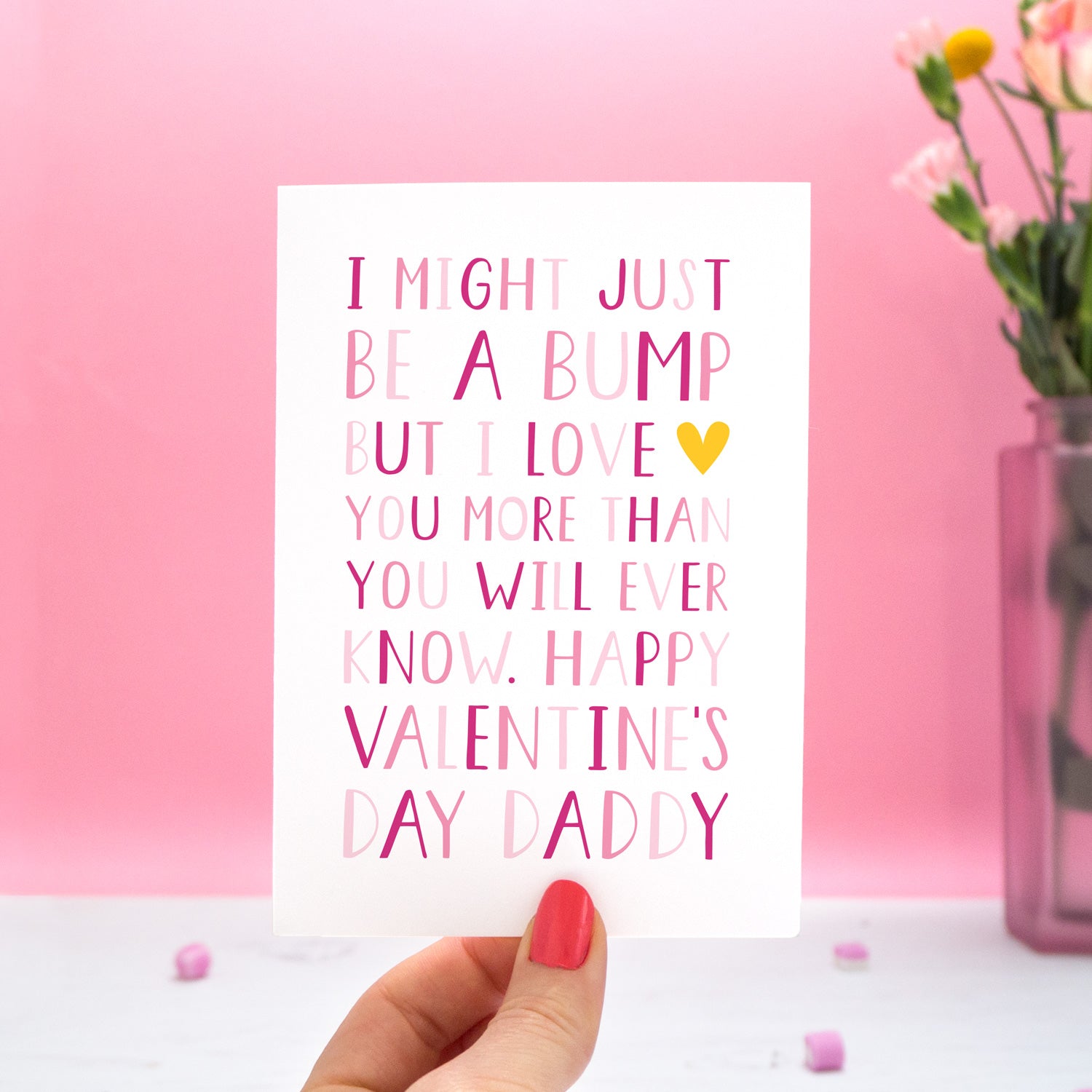 daddy valentines card from bump