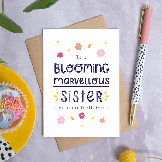 Blooming Marvellous Birthday Card – buy online or call 07894874106
