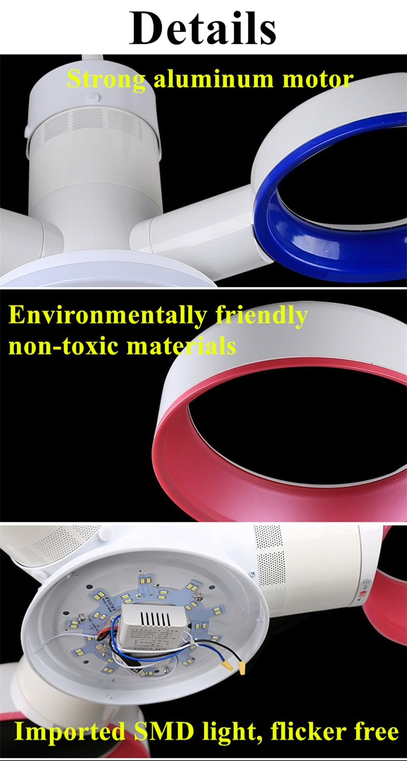 Modern High Tech Blade Less Ceiling Fans With Remote Control Tr Mart