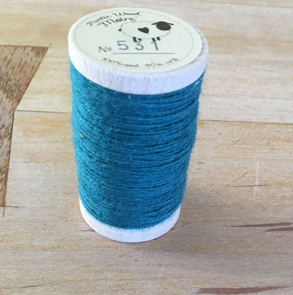 rustic moire wool thread