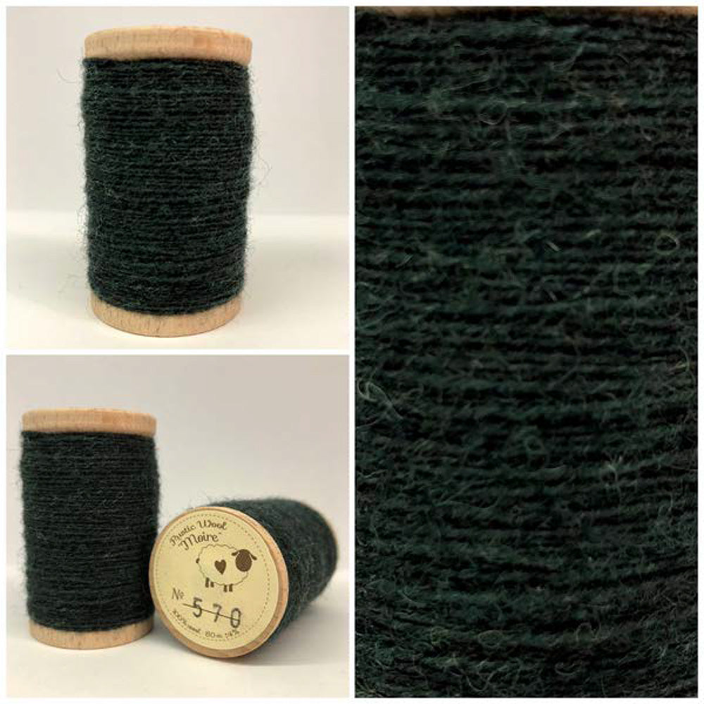 rustic moire wool thread