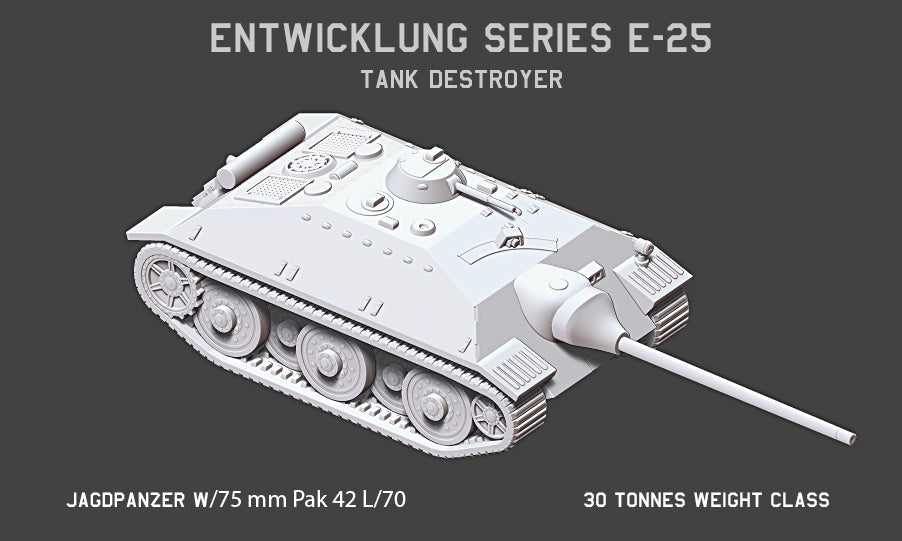 Diesel Punk 46 - Jagdpanzer E25 file to print – little-metal-spaceships