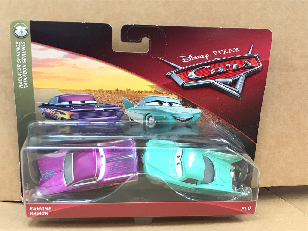 Disney Cars Diecast Flo And Ramone Gemdans 