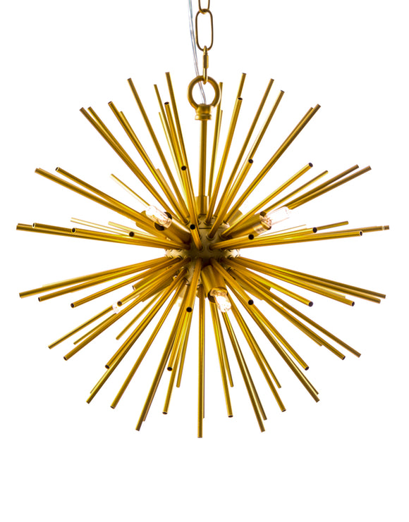 gold spike ceiling light