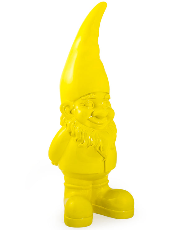 Large Bright Yellow Garden Gnome 85 cm High