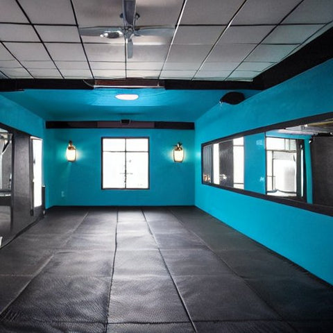 BJJ Gym in blue