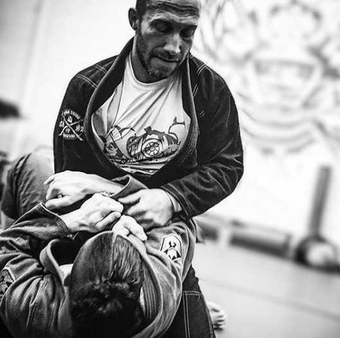 Eric Training BJJ with his friend