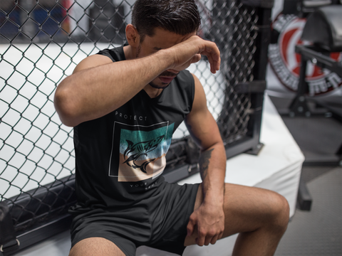 MMA Training In A Submission Shark BJJ Shirt