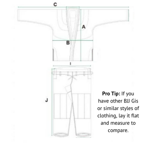 Submission Shark Jiu Jitsu Gi Size Chart