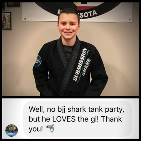 Jack Mcneely in a Submission Shark BJJ Gi