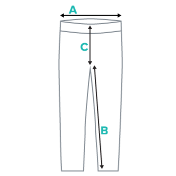 Youth Leggings Submission Shark Size Chart