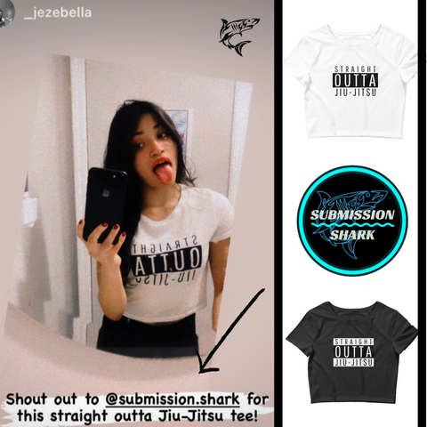 Jezebella in Submission Shark BJJ Apparel (jiu jitsu girls)