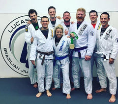 Cheryl Mongeon and her BJJ Training partners