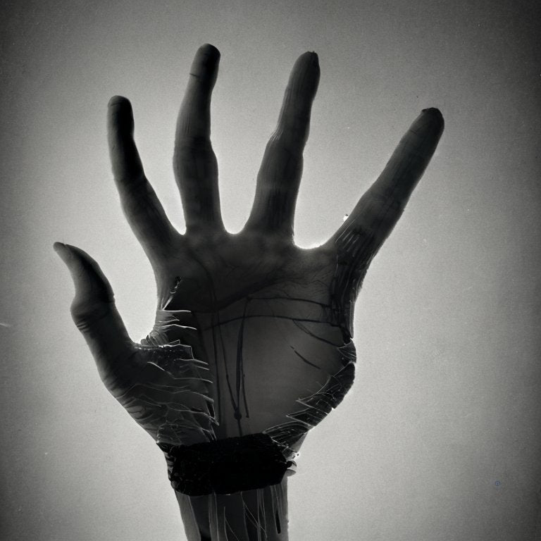 x ray of a broken hand