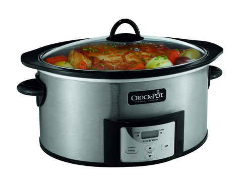 BLACK+DECKER 6.5-Quart Stainless Steel Oval Slow Cooker at