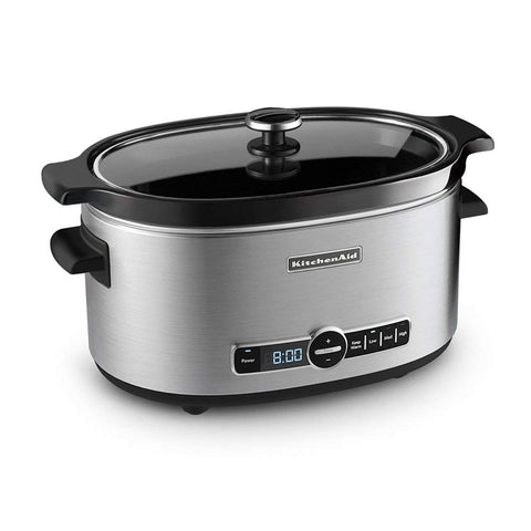 BLACK+DECKER 6.5-Quart Stainless Steel Oval Slow Cooker at