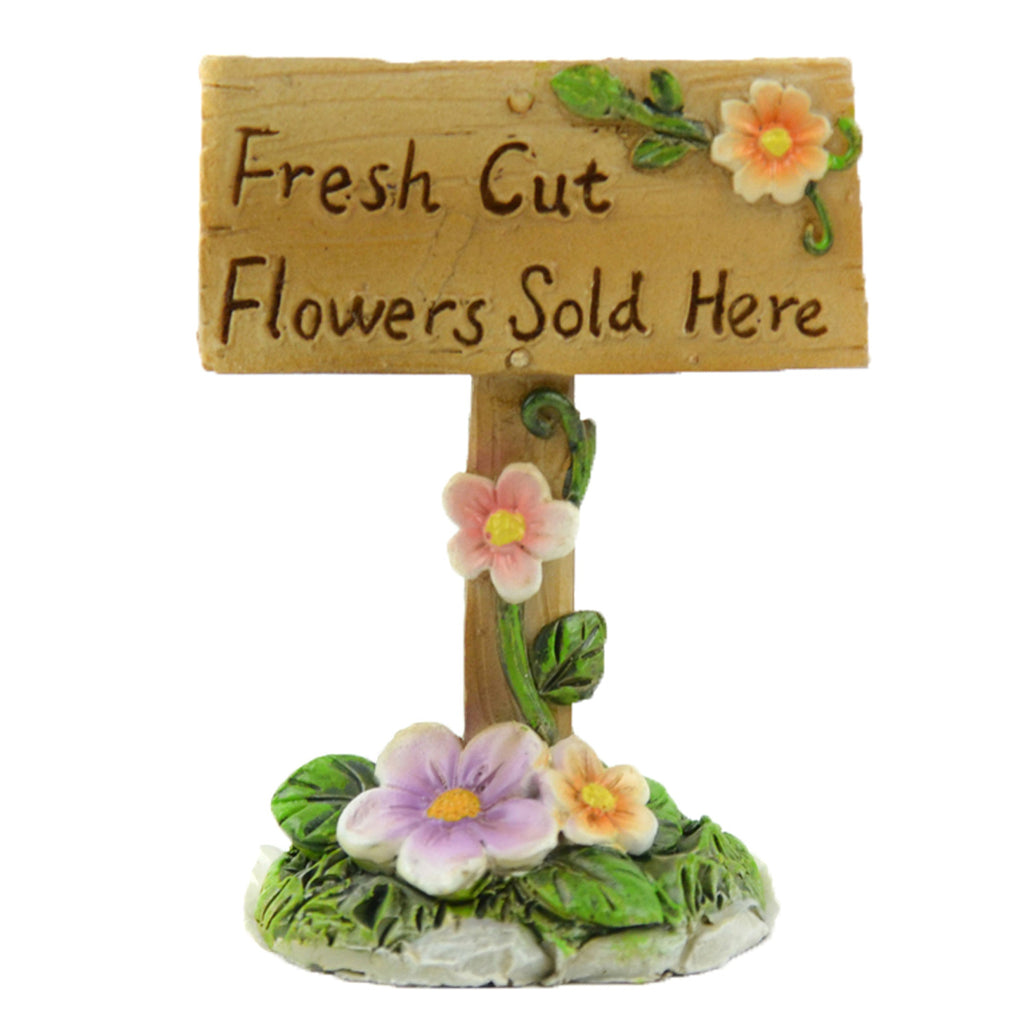 Fresh Cut Flower Sign | MyFairyGardens.com