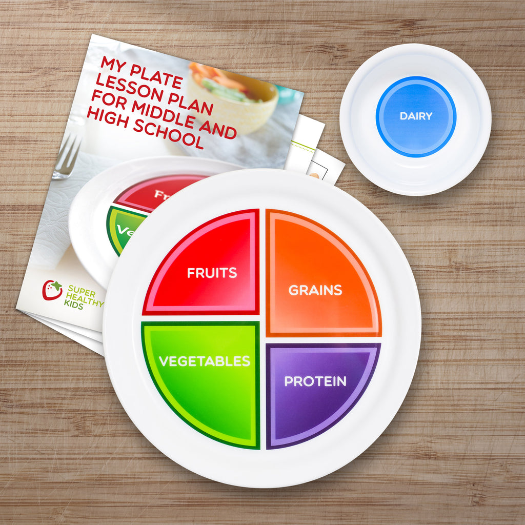 MyPlate Adult and Teen with Dairy Bowl and High School Lesson Plan ...