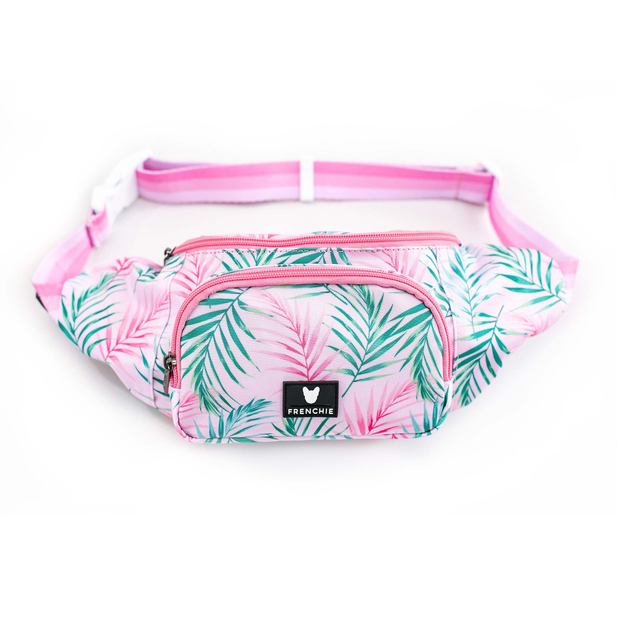 Frenchie Fanny Pack - Pink Palms - Frenchie Bulldog product image