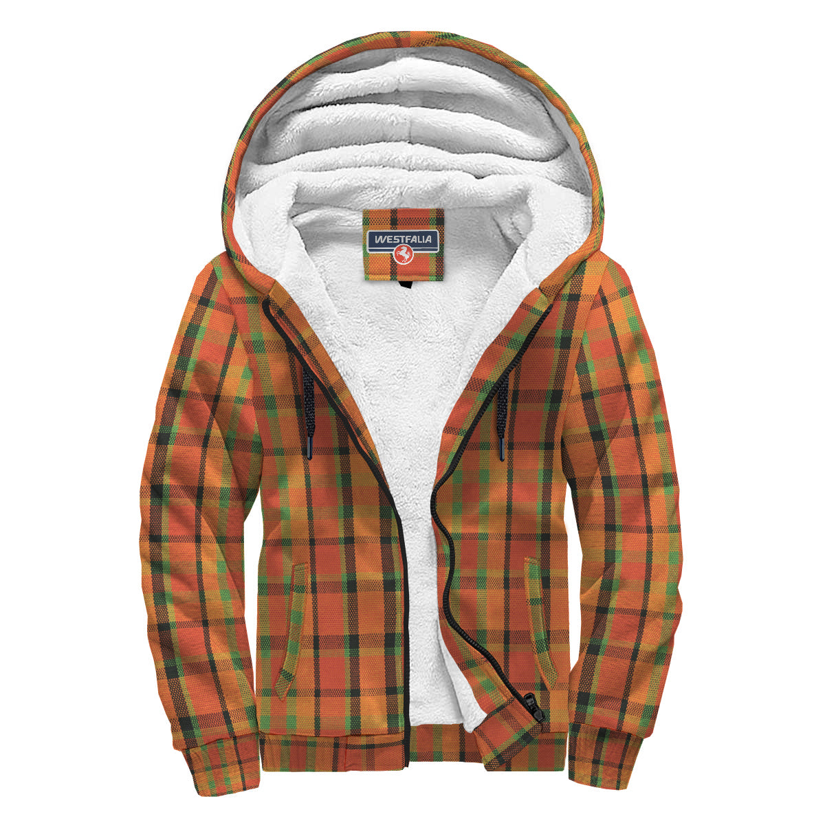 plaid sherpa hoodie