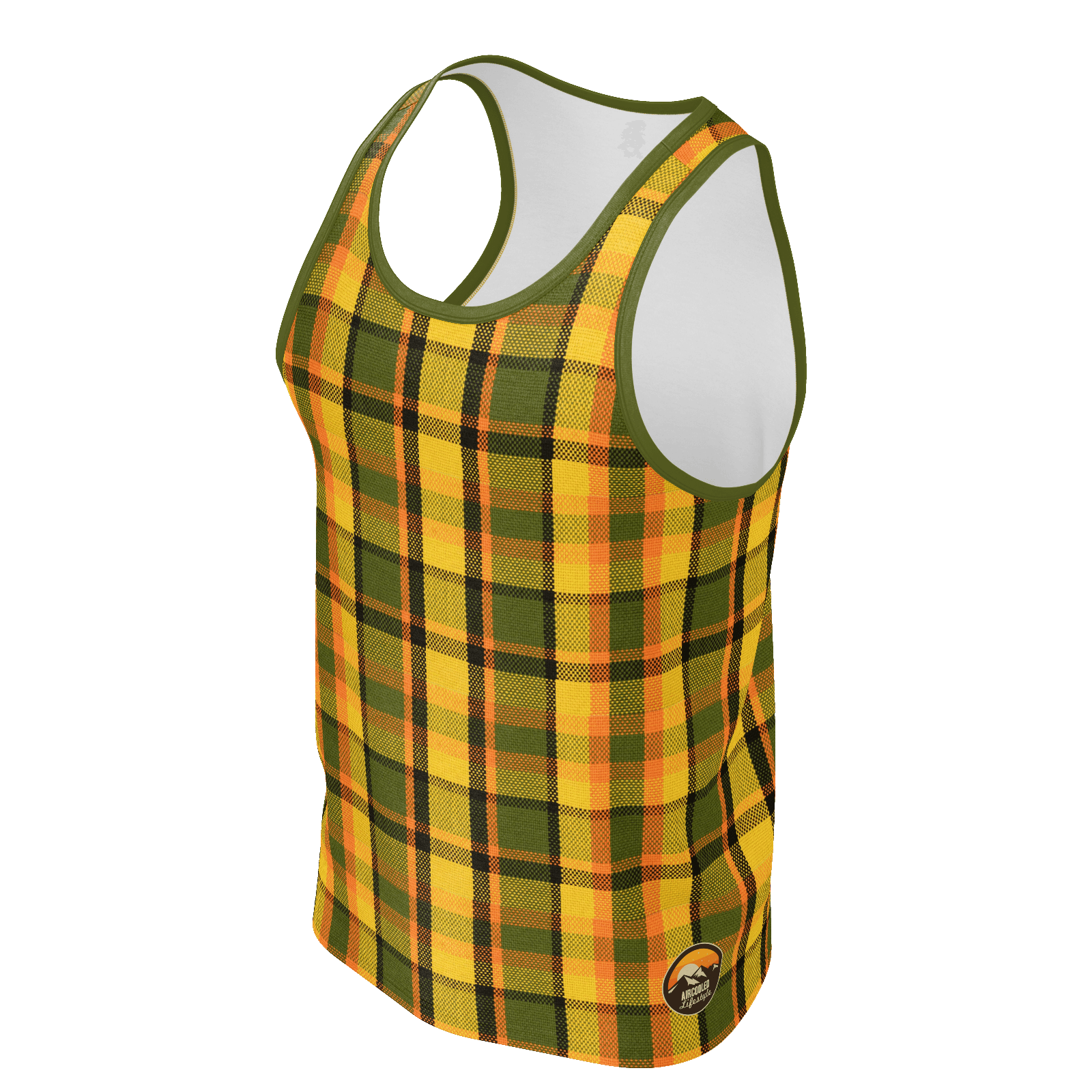 yellow plaid tank top