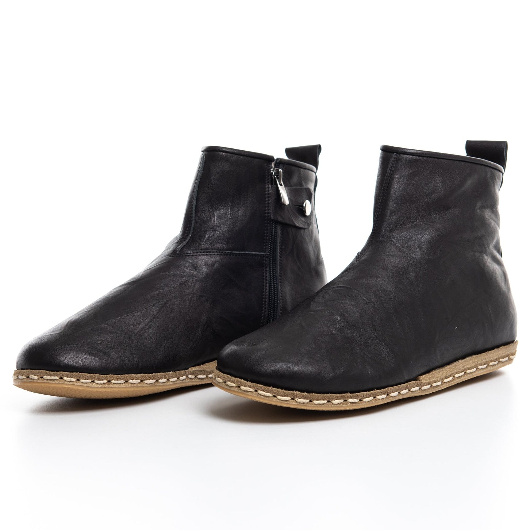 Black Boots - Turkish Boots for Women & Men : Atlantis Handmade Shoes ...