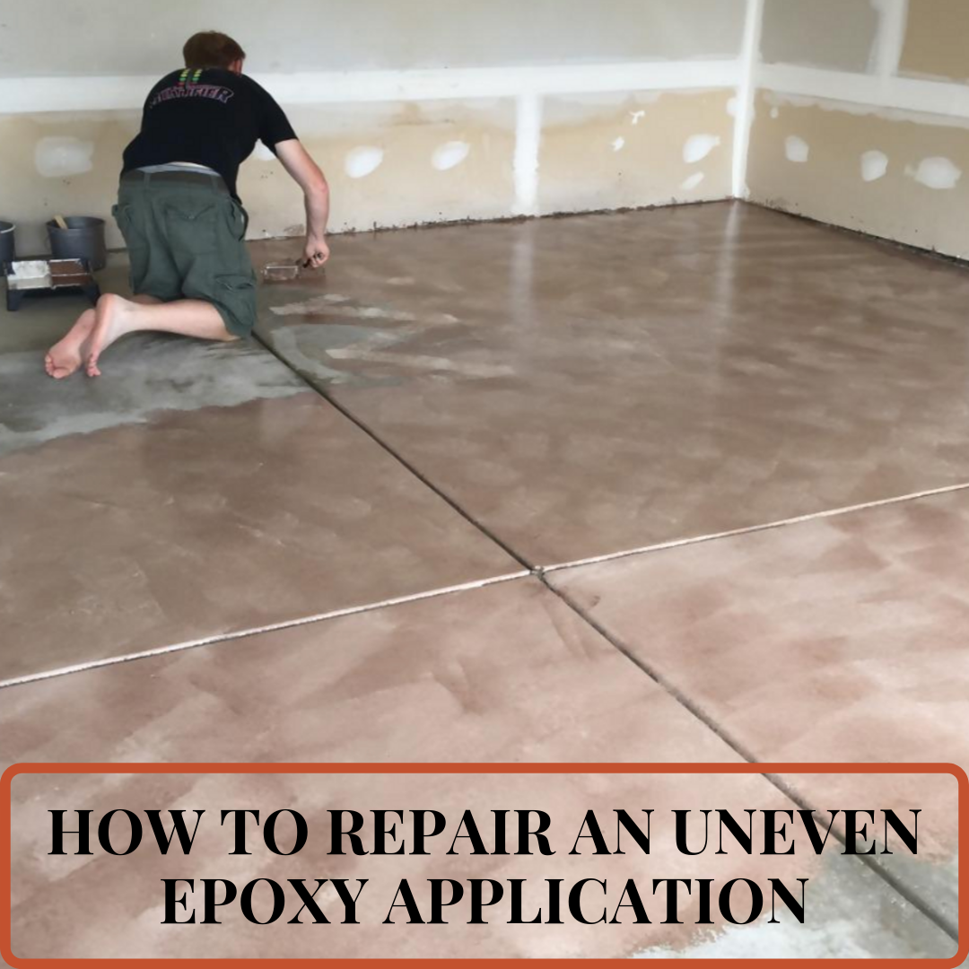 How To Repair An Uneven Epoxy Application Epoxy Central