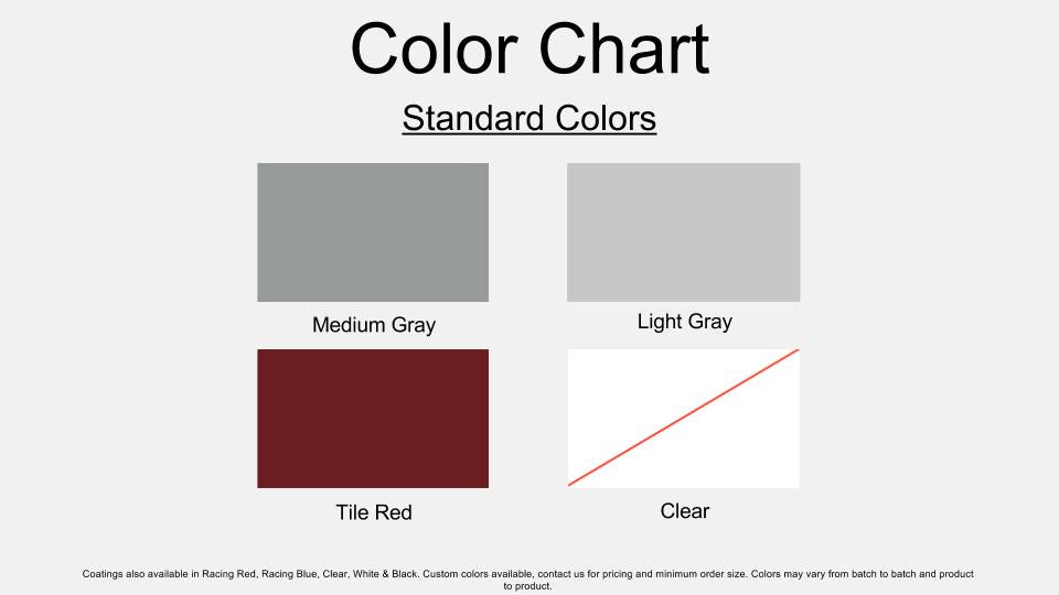 Premium Commercial/Industrial Epoxy Primer Color Chart