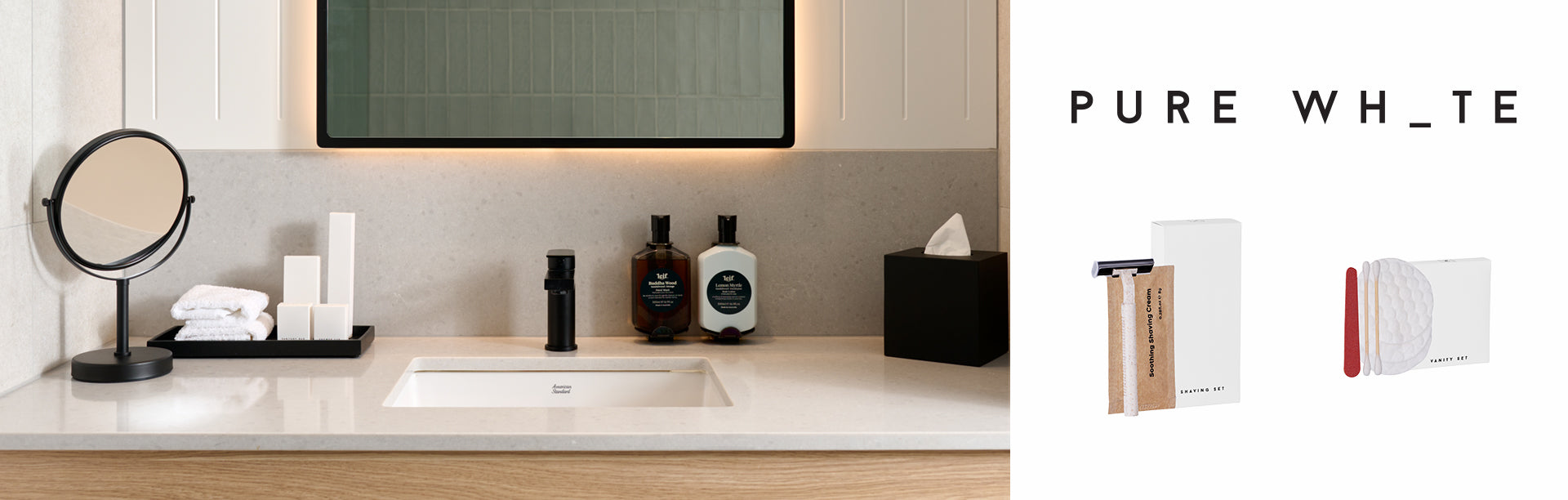 Swisstrade Hotel Bathroom Biodegradable Pure White Accessories
