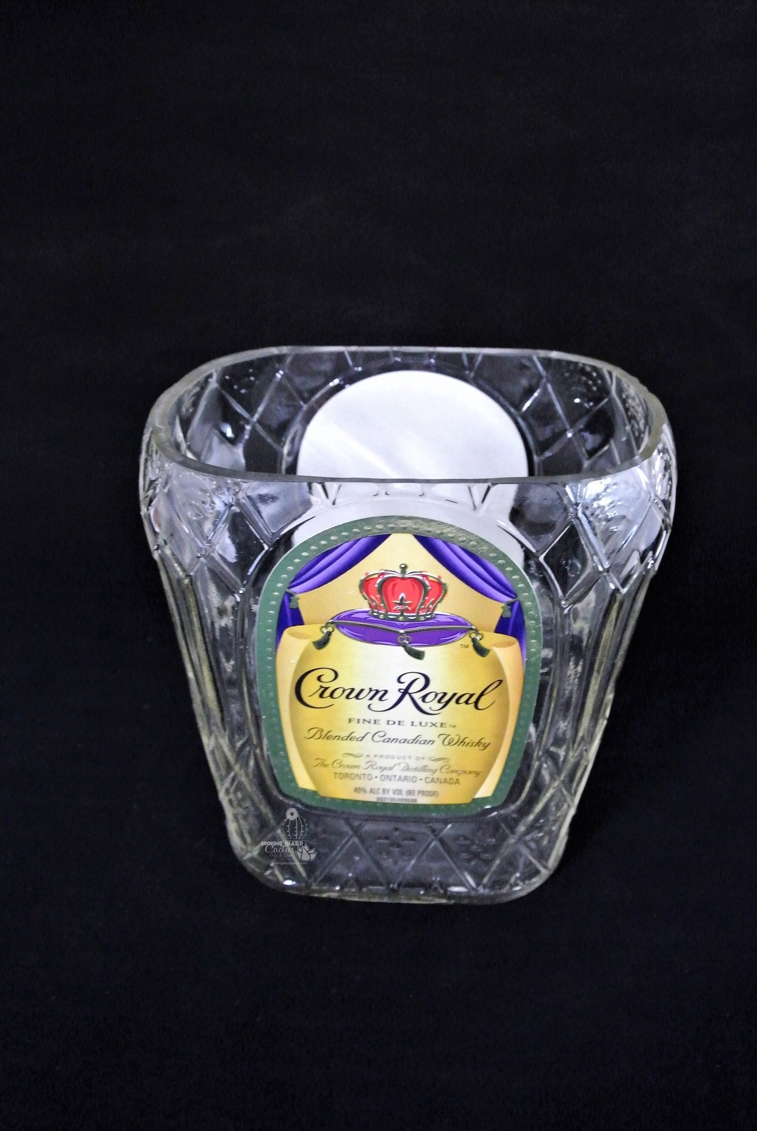 Download Crown Royal Regal Apple Bottle Candy Dish - Snack Bowl or ...