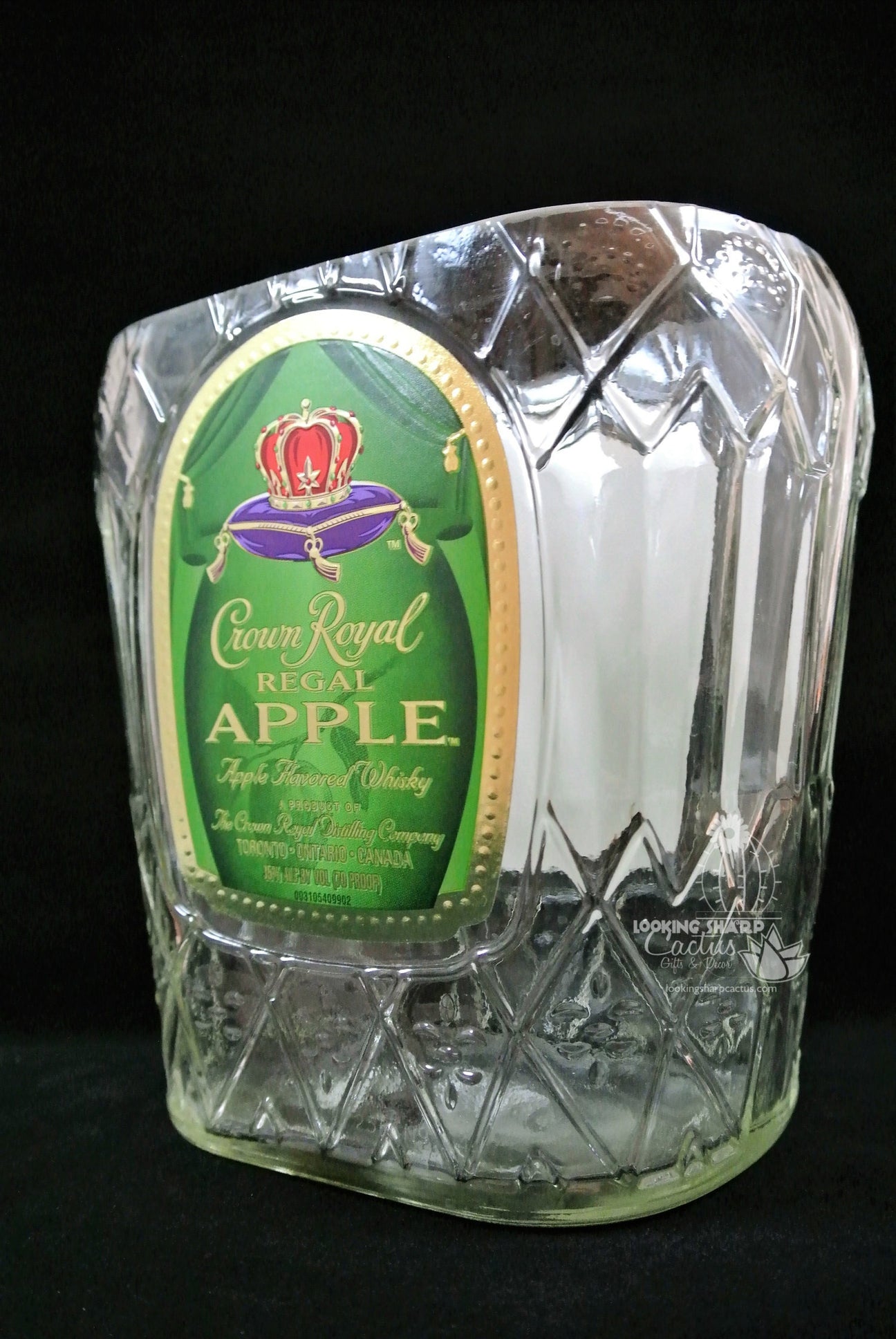 Download Crown Royal Regal Apple Bottle Candy Dish - Snack Bowl or ...