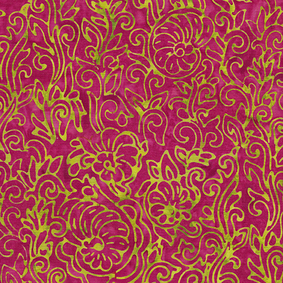 Island Batik -Melody- Nautilus Vine-Salmon 522004300 – Sew Trendy MN