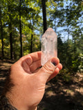 Guest Hand Holding Ron Coleman Mined Crystal They Dug In Public Digging Area
