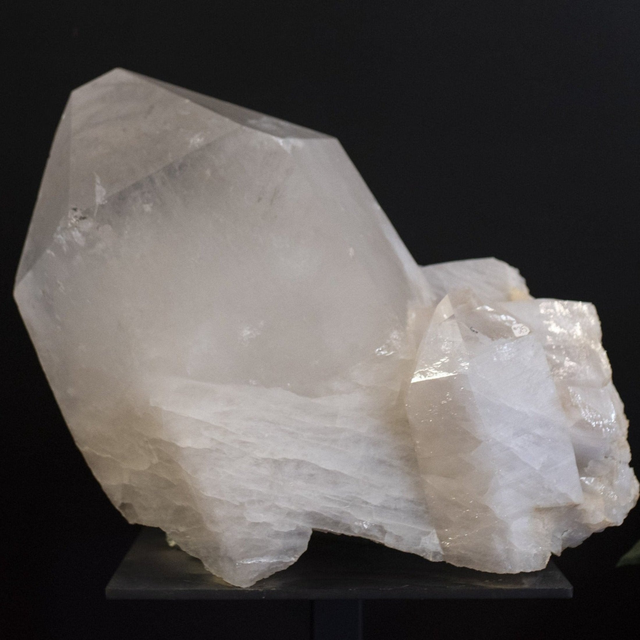 Tabular Quartz Tabby On Large Crystal Point