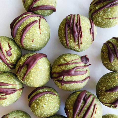 matcha bliss balls