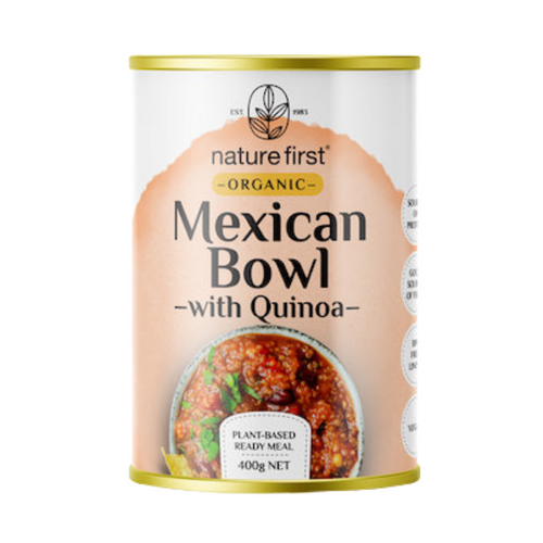 Nature First Plant Based Mexican Bowl with Organic Quinoa Can 400g
