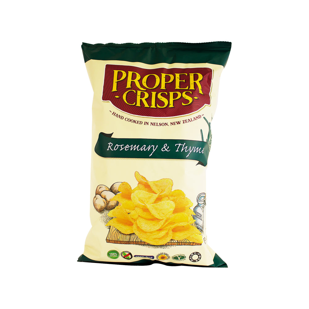 Proper Crisps Rosemary and Thyme 150g - GoodnessMe