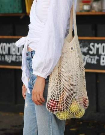 Ever Eco Tote Bag Cotton Net - Short Handle - GoodnessMe