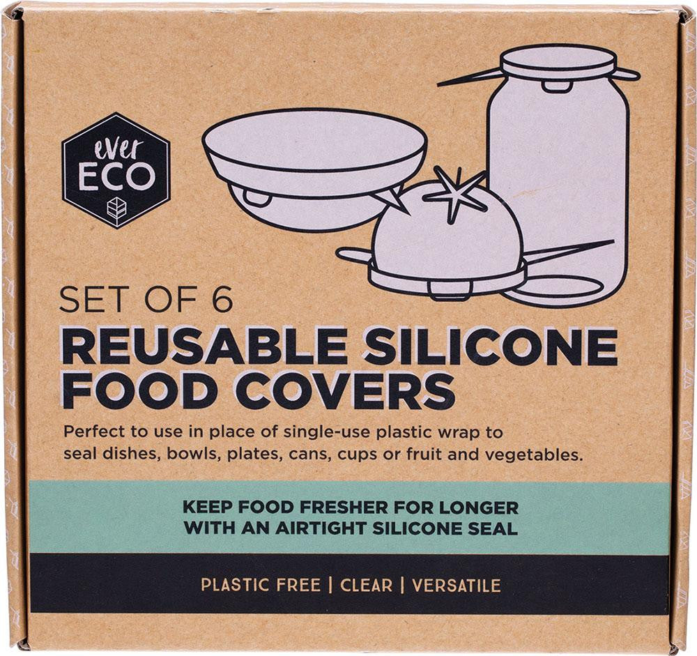 Image of Ever Eco Reusable Silicone Food Covers - Set of 6